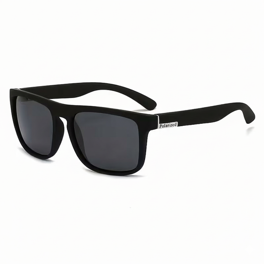 Mity The Stealth Square: Matte Black Polarized Sunglasses