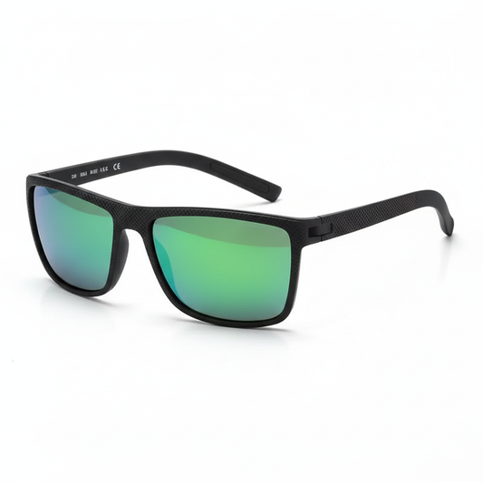 Mity Mens Classic Square Frame Sunglasses | Polarized UV Protection