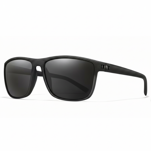 Mity Tactical Carbon-Fiber Textured Sunglasses – Polarized Grey Lens