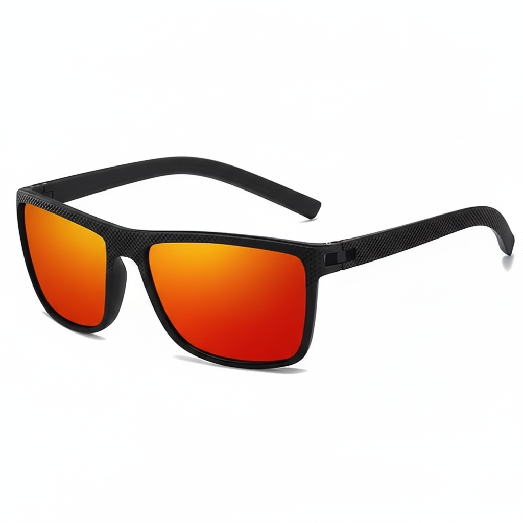 Mity Mens Classic Square Frame Sunglasses | Polarized UV Protection